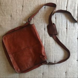 CLOSET CLOSING Leather Crossbody Messenger Bag